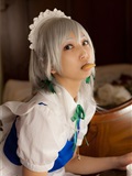 cosplay美女套图 c77 Sakuya Izayoi　白丝假发扮相(1)(18)